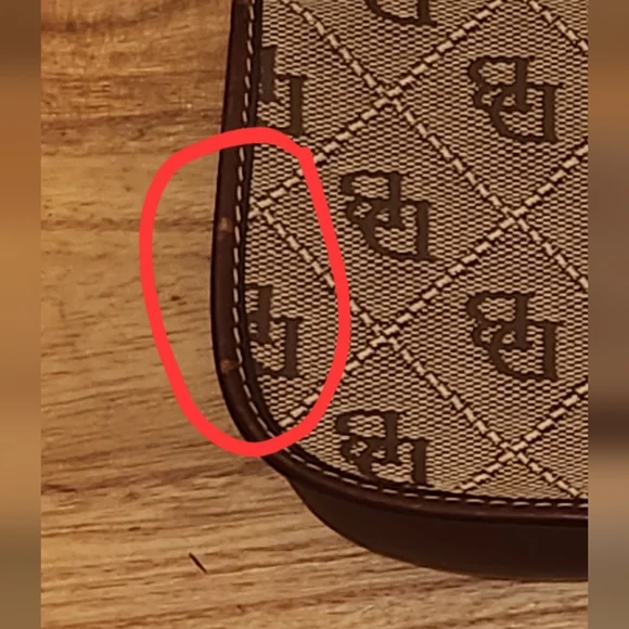 Dooney & Bourke Brown Leather Wristlet - Picture 5 of 6